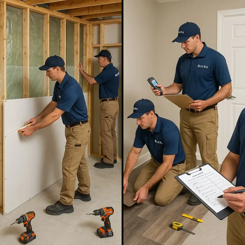 Repairs and Reconstruction process in Burleson County, TX